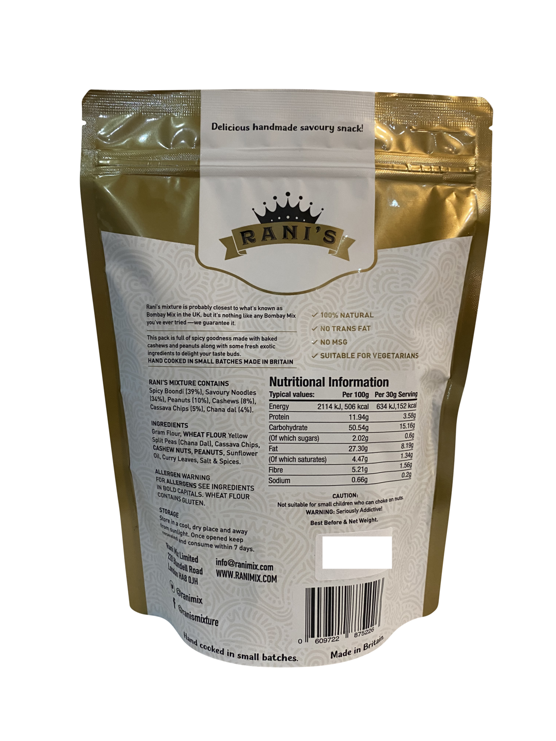 Rani's Mixture (Bombay Mix) 180 grams - Rani Mix